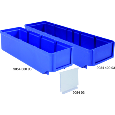 Regálové boxy, modré, 93 mm