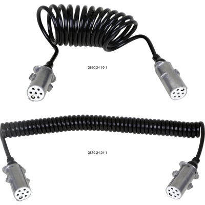 Spirálový kabel, 7žilový 24 V (typ S)