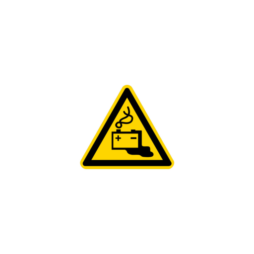 Výstražný štítek – nebezpečí dané bateriemi