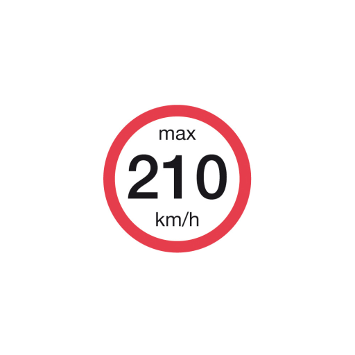 BL(100)RY.NÁLEPKA V-MAX210KM/H