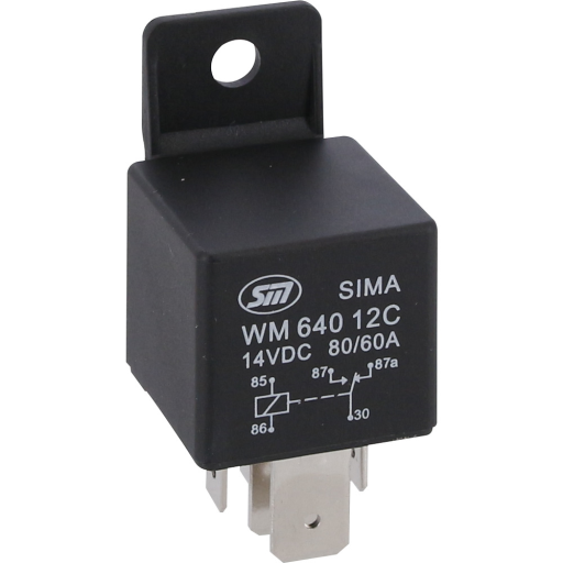 STA.RELÉ DRŽ.5PÓL.B 12V80A/60A
