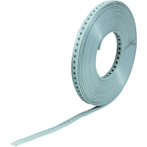 Montážní děrovaná páska, opláštěná umělou hmotou