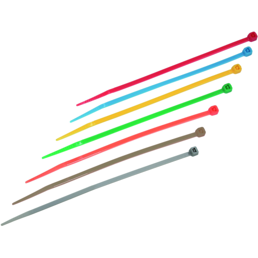 Kabelové pásky s plastovým jazýčkem, barevné
