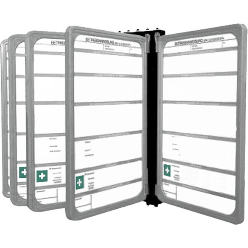 Systém informačních tabulí A4 s nástěnným držákem