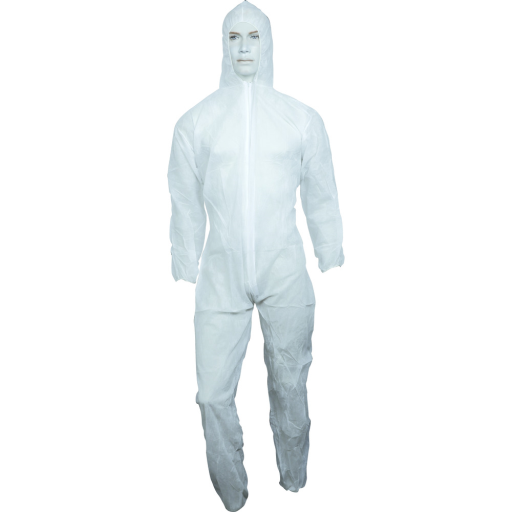 Ochranný oblek na jedno použití, bílý, kateg. I