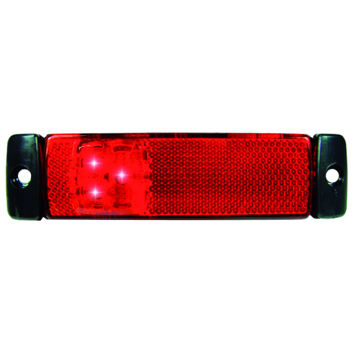 Koncové/obrysové světlo LED, ploché červené