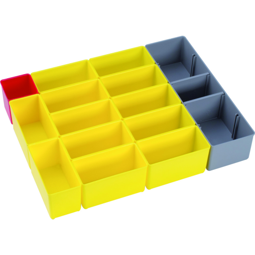 Sada vkládacích boxů, žlutá/červená VAROiBOXX