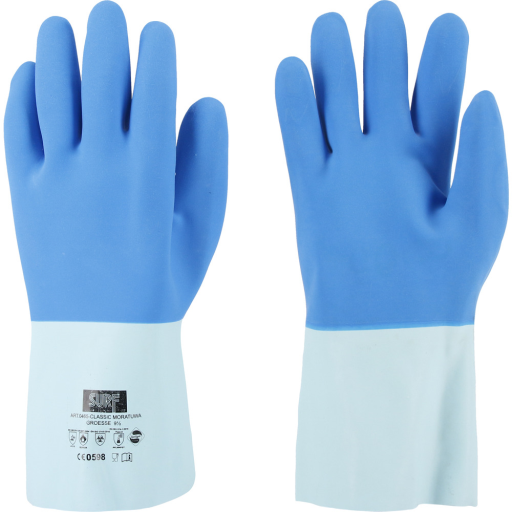 Latexové rukavice na ochranu před chemikáliemi