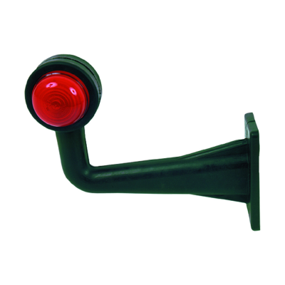 Sidemarkeringslygte med 90° lygtearm 12 / 24 V