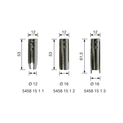 Gasdyse SP15, klik-system