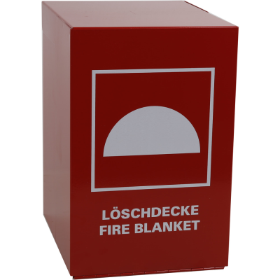 Beholder for brandtæppe