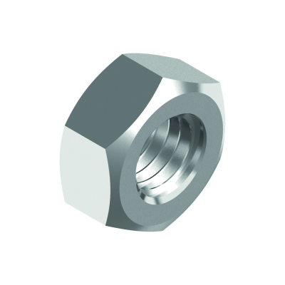 Sekskantmøtrikker ISO 8673-8 fingev., stål FZB