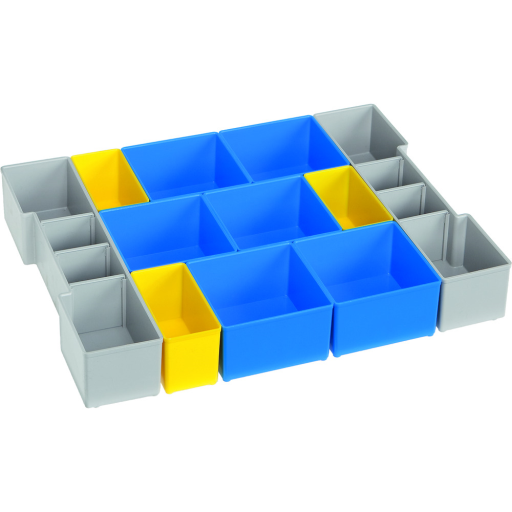Indsatsboks-sæt, gul / blå VAROBOXX 1