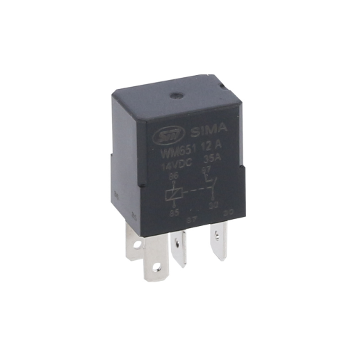 MINI-S RELÆ 4-POL.    12V30A