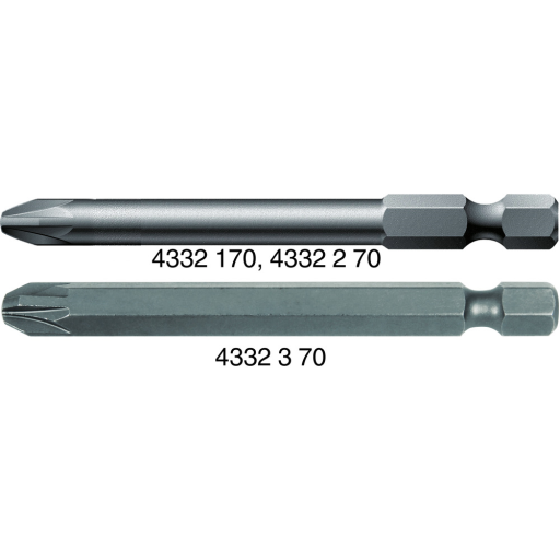 Standard-bit PZ-krydskærv 1/4" – E6,3