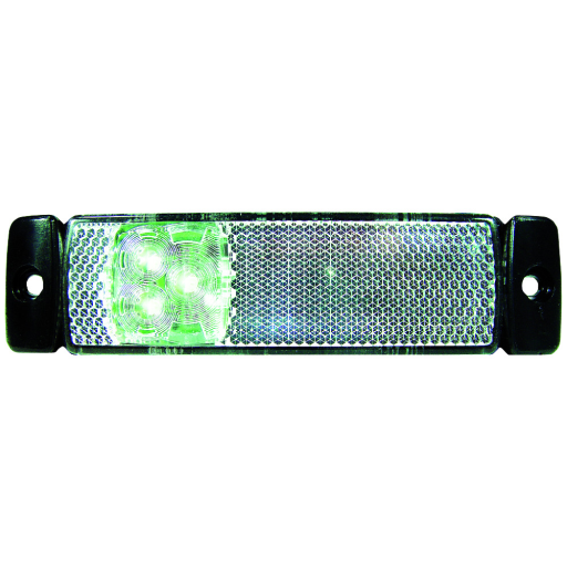 LED-markeringslygte flad 12 / 24 V