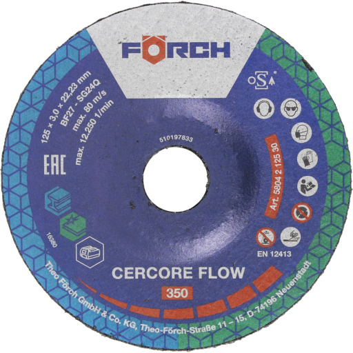 Slibeskive CERCORE FLOW 350