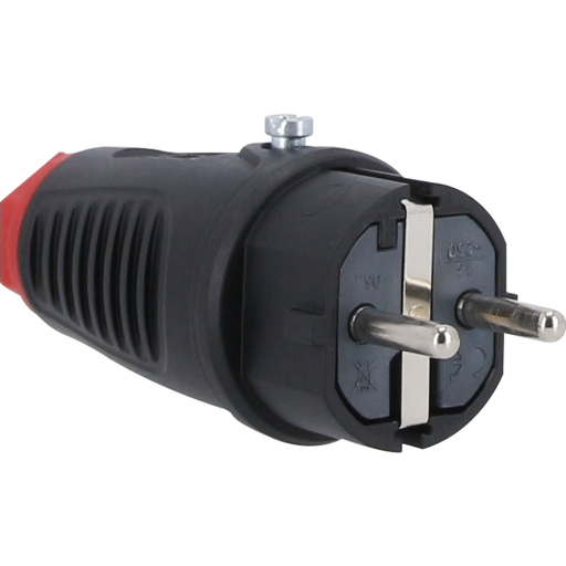 Stik 250 V helgummi