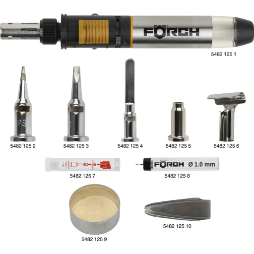 Tilbehør butangas-loddekolbesæt 125W