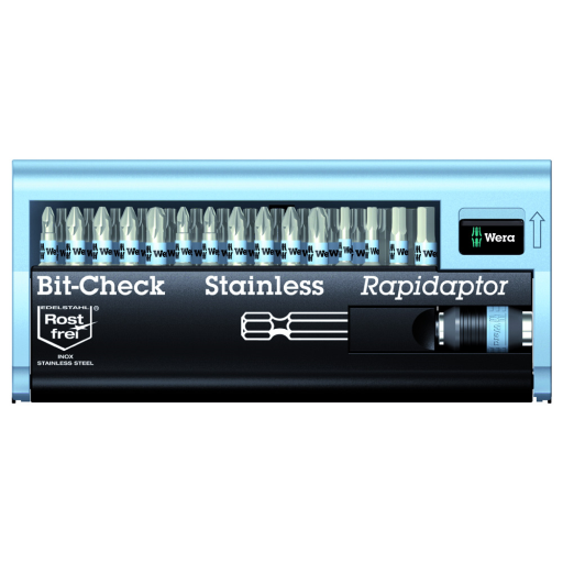 Bits-sæt rustfri 1/4", 30 dele