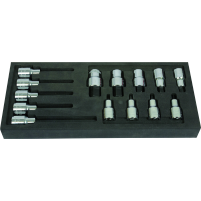 Hylssats insex 3/4", 14 delar