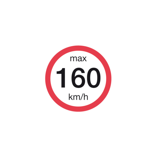 DEKAL MAX HAST.  160KM/H