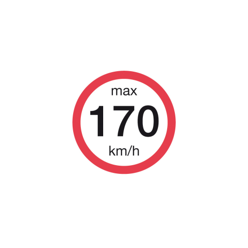 DEKAL MAX HAST.  170KM/H