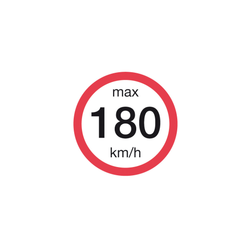 DEKAL MAX HAST.  180KM/H