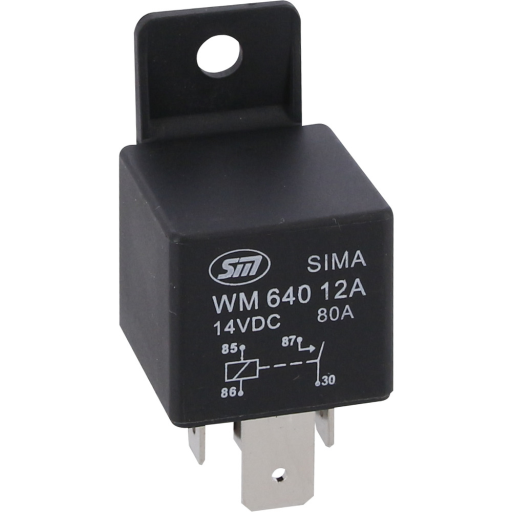 STD-B.REL.M.H.4-POL. 12V80A