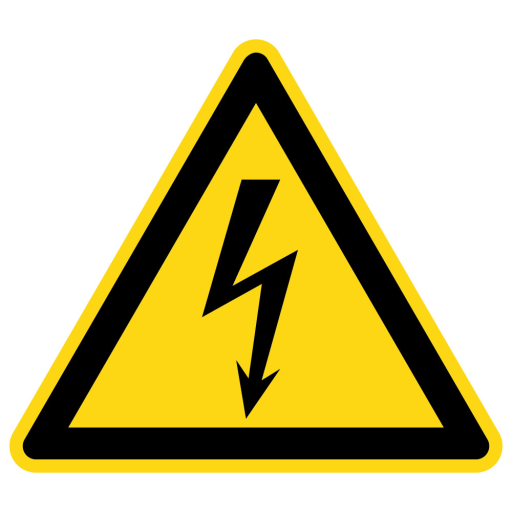 Varningsskylt farlig elektrisk spänning