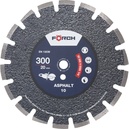 DIAMANTKAPKLINGA 300/20 ASFALT