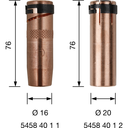 Gasmunstycken SP40-50WK