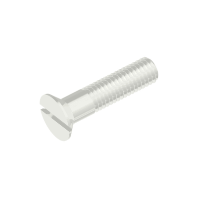Skrutky so zápustnou hlavou ISO 2009, plast