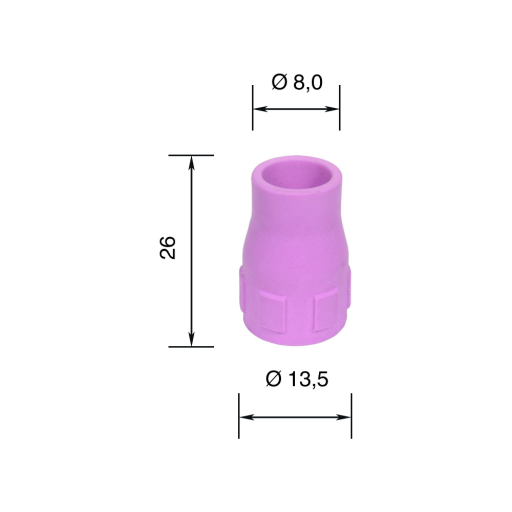 BL(10)PLYNOVÁ HUBICA 8,0MM WIG